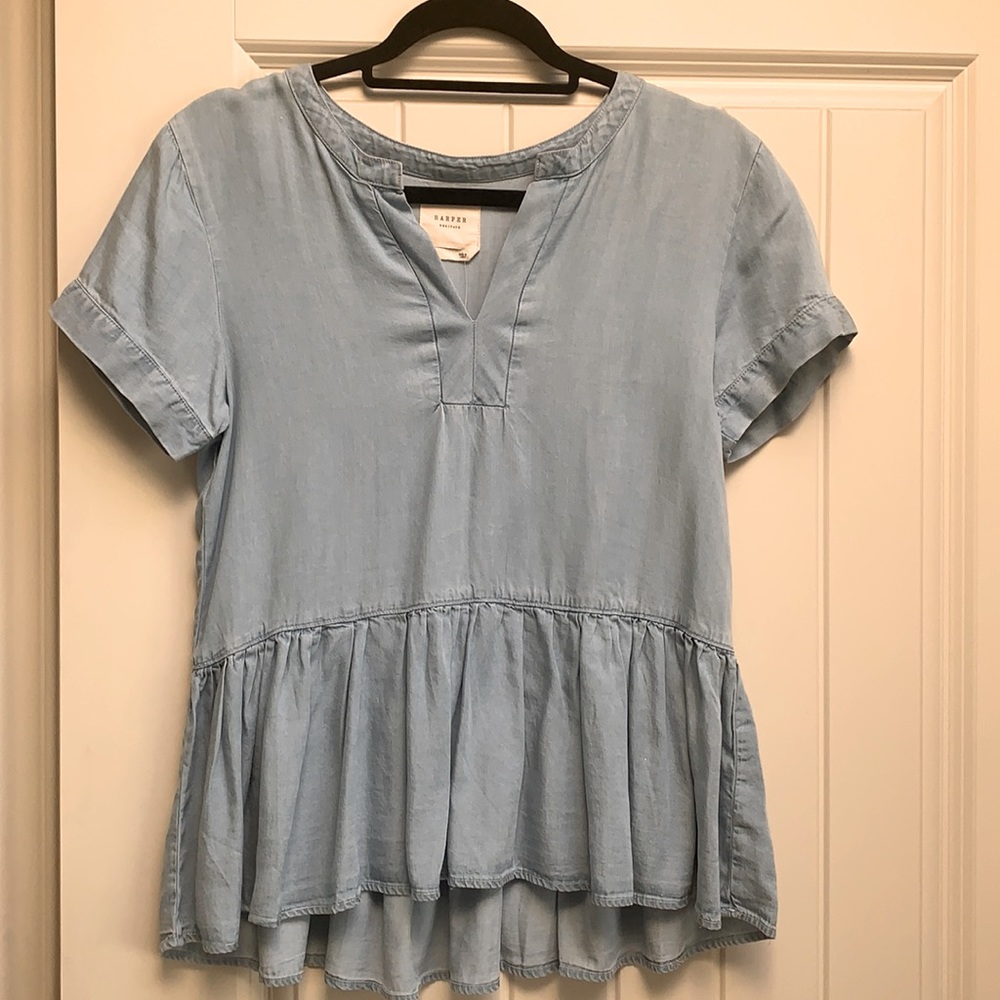 Blue denim shirt size S